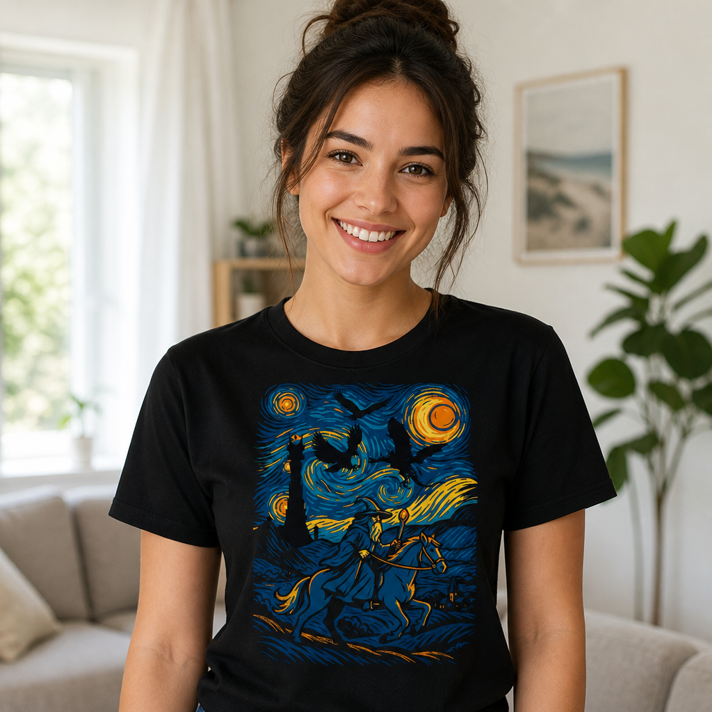 Starry Night Wizard T-Shirt