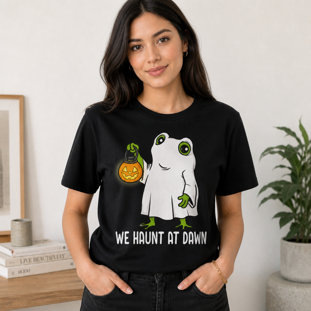 We Look After Ghosts at Dawn Ghost Frog T-Shirt