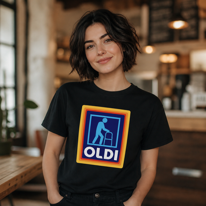 Funny OLDI Store Parody T-Shirt