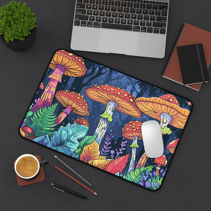 Forest mushrooms Desk Mat, gaming mouse mat, XXL deskpad mouse pad