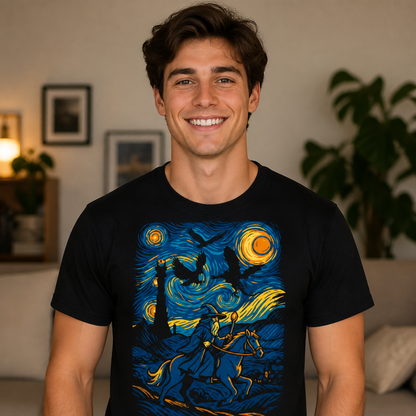 Starry Night Wizard T-Shirt