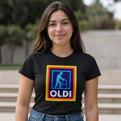 Funny OLDI Store Parody T-Shirt