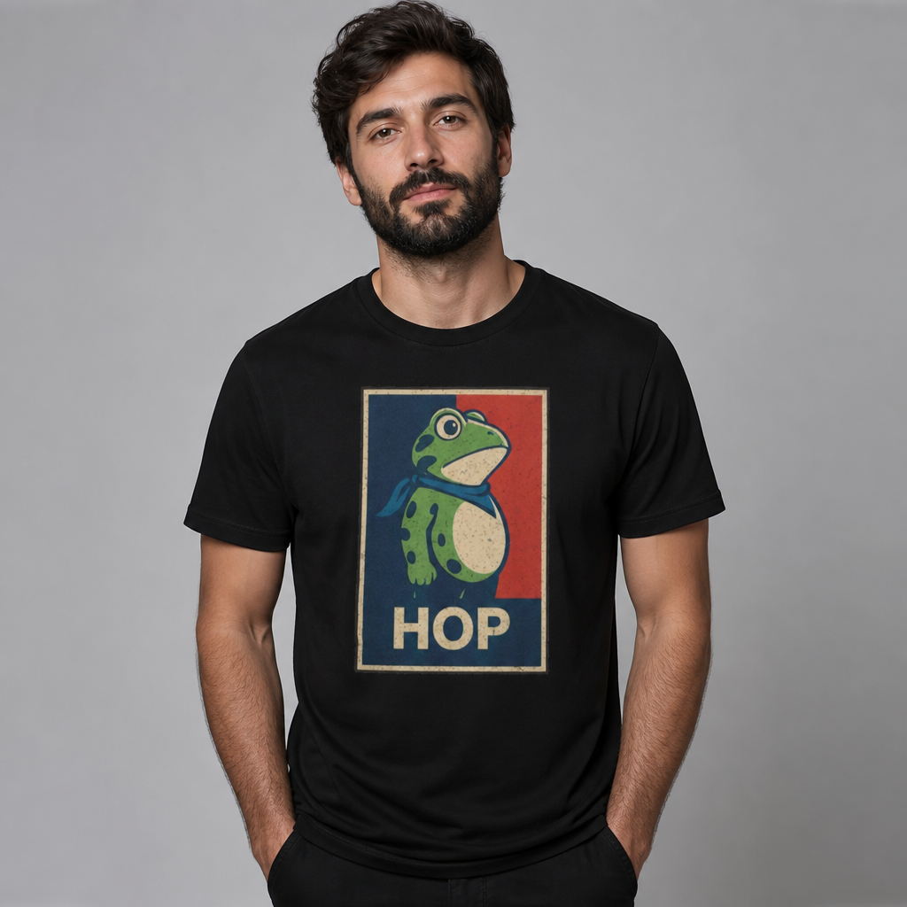 Hop Frog Hope Poster Parody Funny T-Shirt
