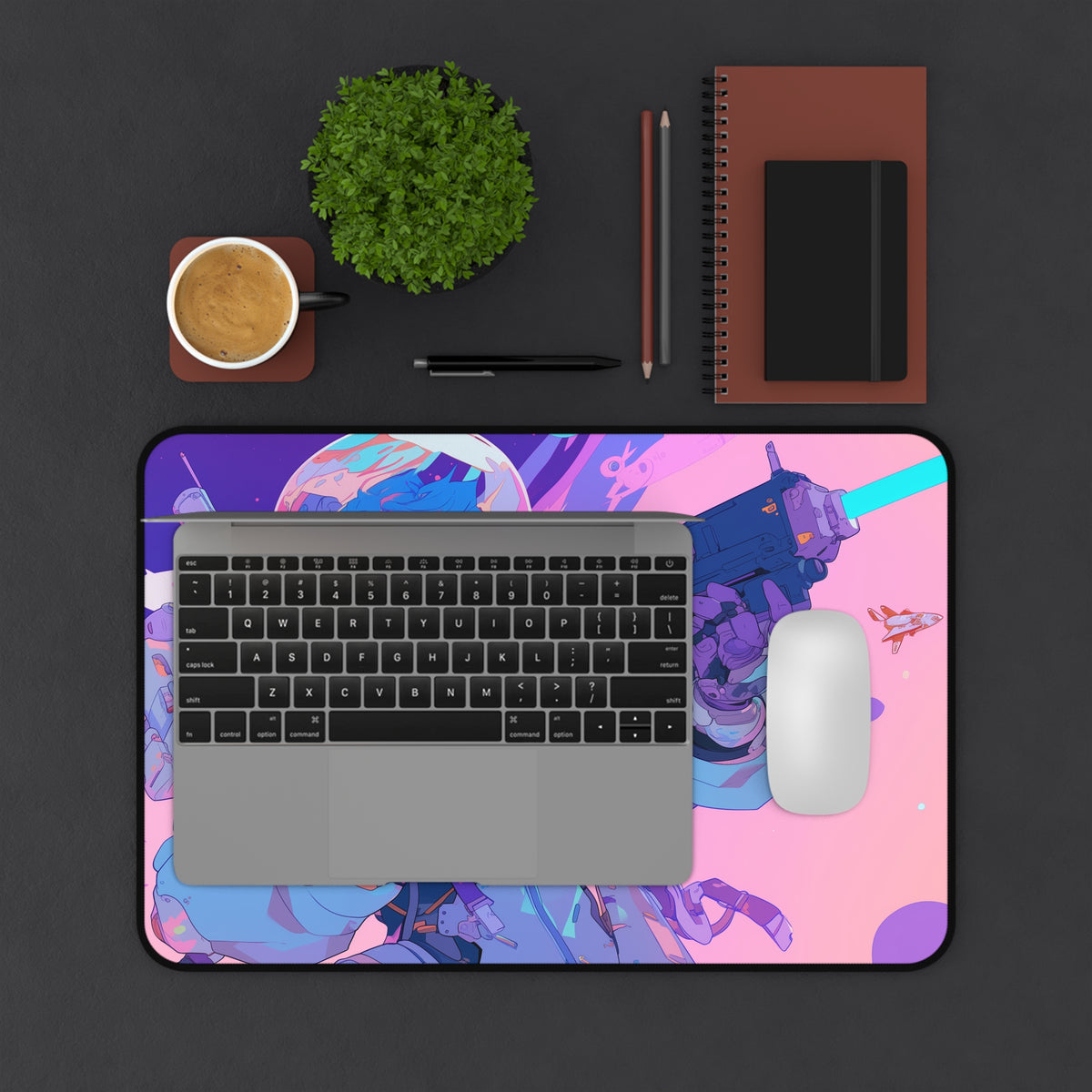 Anime Space Pirate Girl Desk Mat