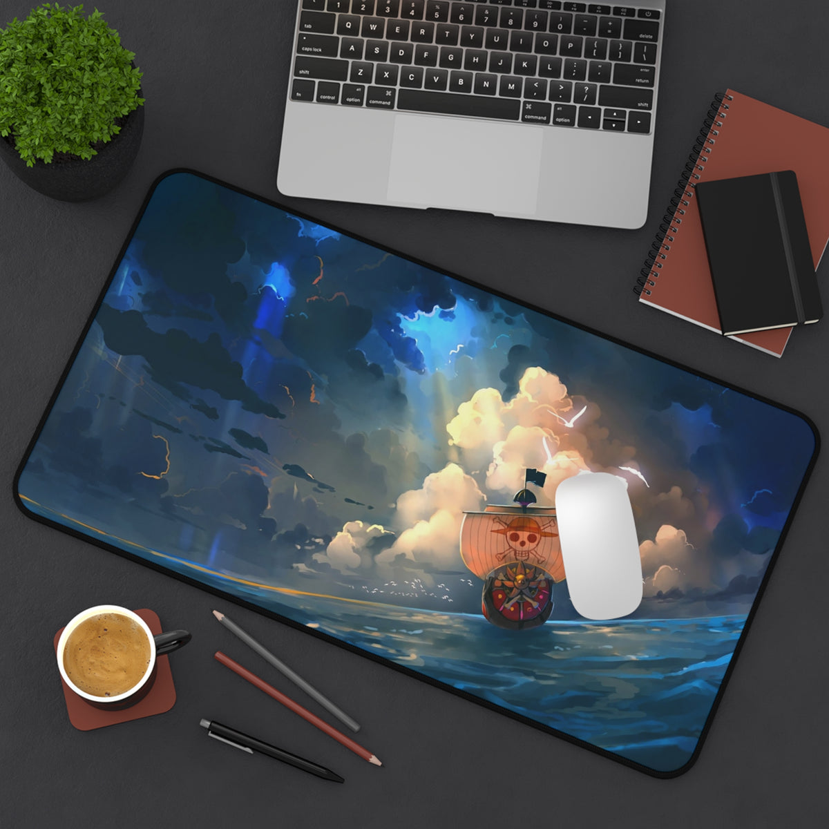 Anime Pirate ship Desk Mat