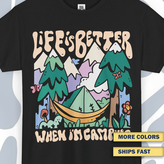 Camping lover T-Shirt, Funny Unisex tee