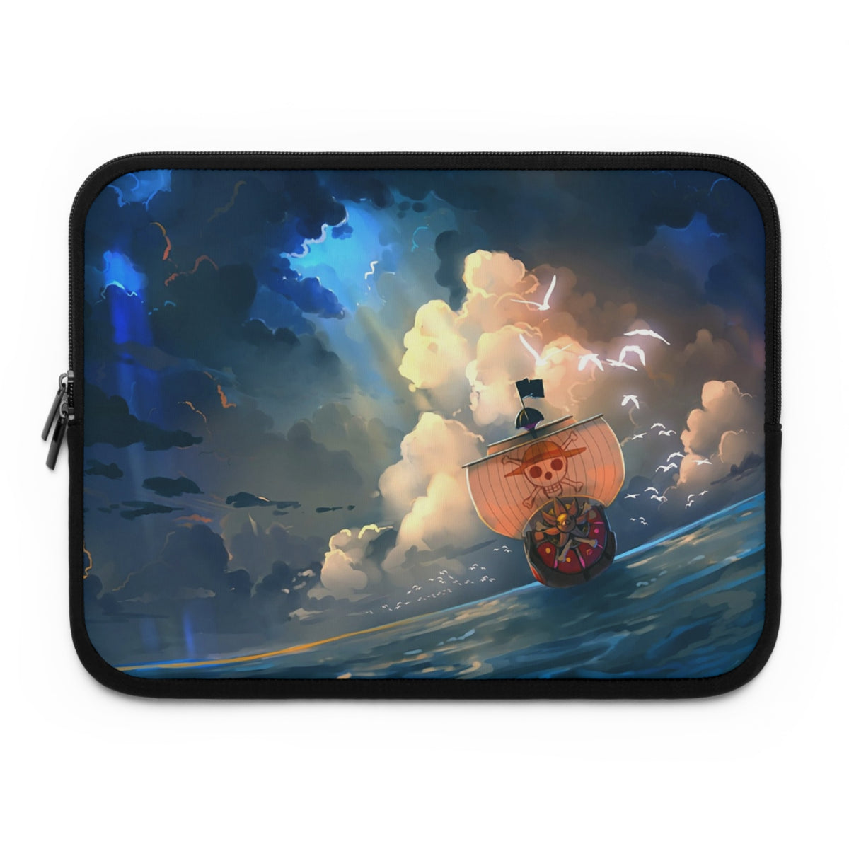Anime Pirate ship Laptop sleeve 13, 14, 15, 17 inch laptop bag, laptop accessories, laptop cover, Anime macbook sleeve manga gift for coworker