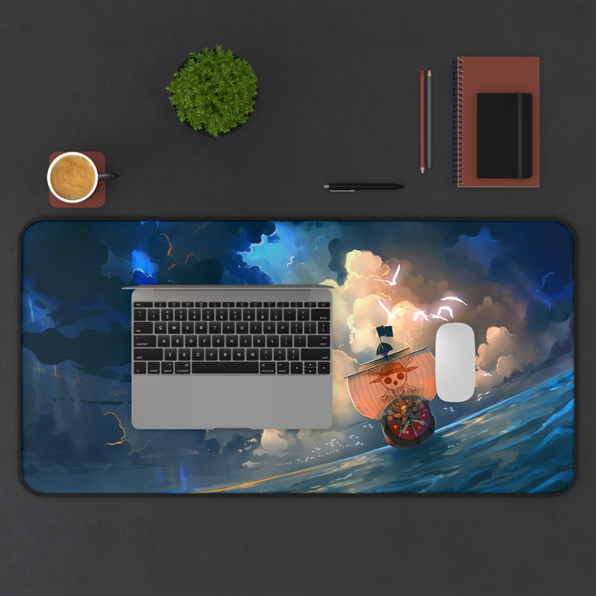 Anime Pirate ship Desk Mat