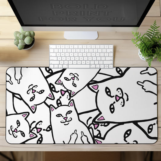 Funny Bad Kitty Desk Mat