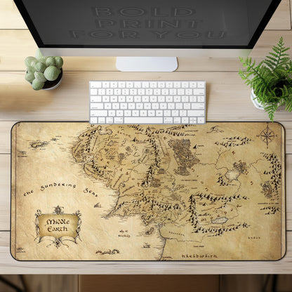 Fantasy World Map Gaming Desk Mat