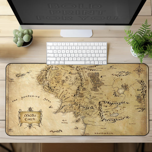 Fantasy World Map Gaming Desk Mat