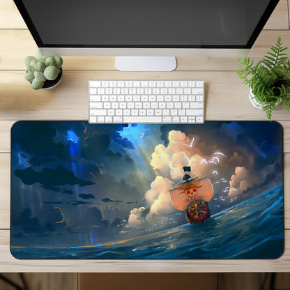 Anime Pirate ship Desk Mat