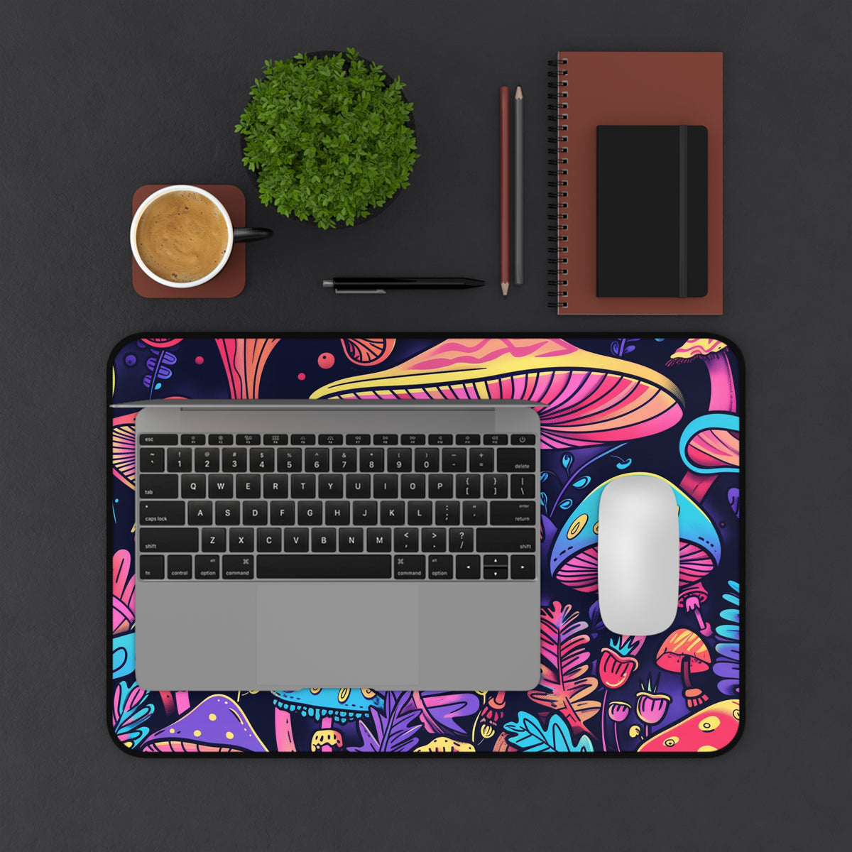 mushrooms Desk Mat, gaming mouse mat, XXL deskpad mouse pad