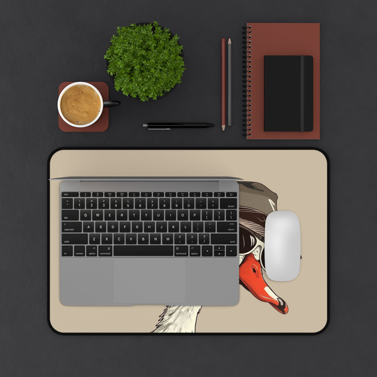 Hipster Goose Desk Mat