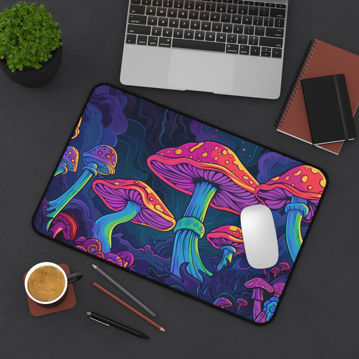 fly agarics Desk Mat, gaming mouse mat, XXL deskpad mouse pad