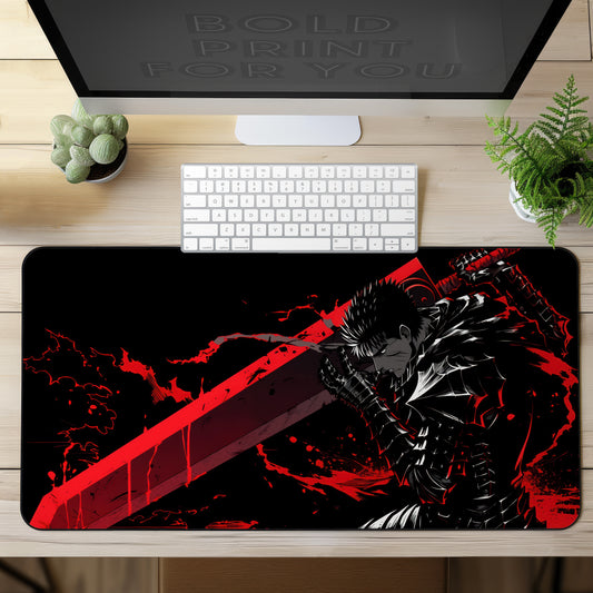 Anime Warrior Gaming Desk Mat