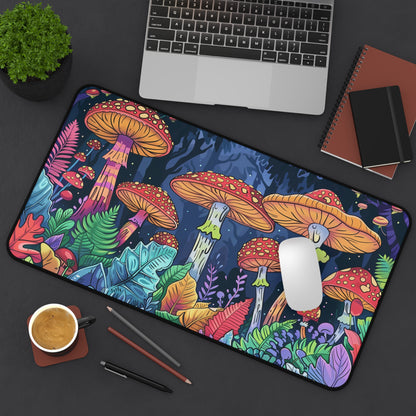 Forest mushrooms Desk Mat, gaming mouse mat, XXL deskpad mouse pad