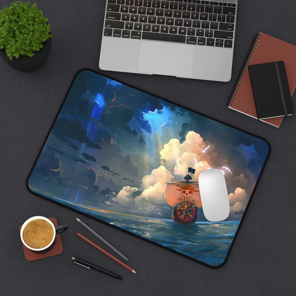 Anime Pirate ship Desk Mat