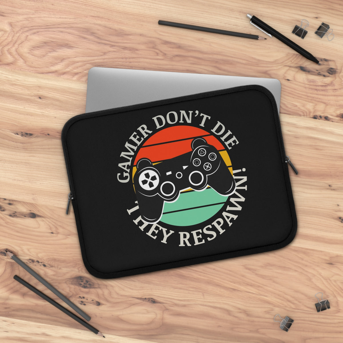 gamer dont die Laptop sleeve  macbook or any laptop 13, 15, 17 inch, Laptop bag
