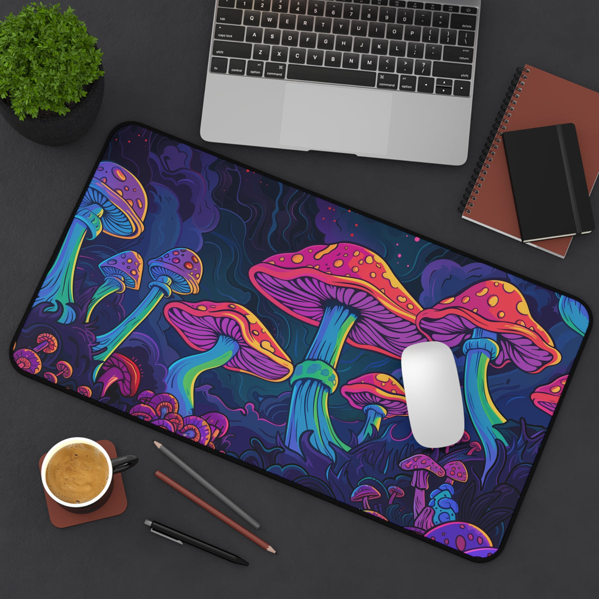 fly agarics Desk Mat, gaming mouse mat, XXL deskpad mouse pad