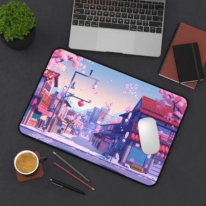 Asian city Anime Desk Mat